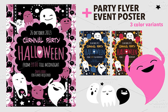 Halloween Flyer And Poster by Darish is available from CreativeMarket for $7.