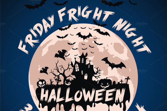 Halloween Friday Fright Night Flyer by Dizaino-paslaugos is available from CreativeMarket for $6.