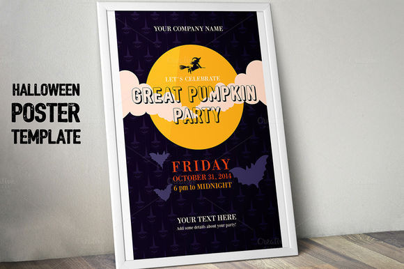 Halloween Party Poster by TypeandGraphicsLab is available from CreativeMarket for $5.