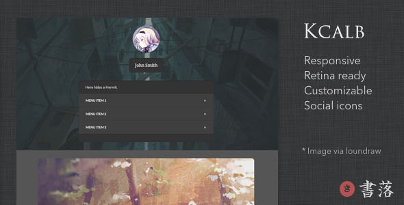 Kcalb by Otakism is a Ghost theme which features Retina display support, fully responsive layouts, search engine optimization, Google Fonts support, can be used for your portfolio and  minimal design.