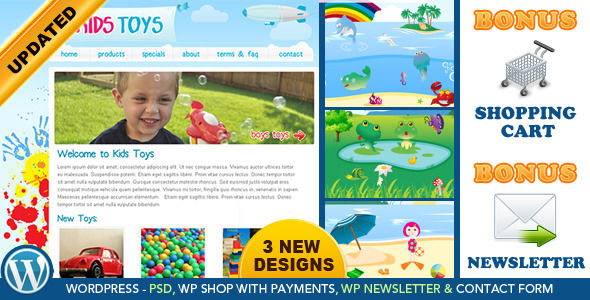 Kids Toys by Dtbaker is a kids store WordPress theme which features support for RTL languages and WooCommerce integration.