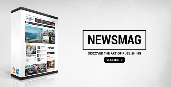Newsmag by TagDiv is a news magazine WordPress theme with video support which features parallax elements, support for RTL languages, Mega Menu, fully responsive layouts, search engine optimization, Google Fonts support, Revolution Slider, WooCommerce integration, clean design, magazine style layouts, is great for your personal site, a grid layout and minimal design.