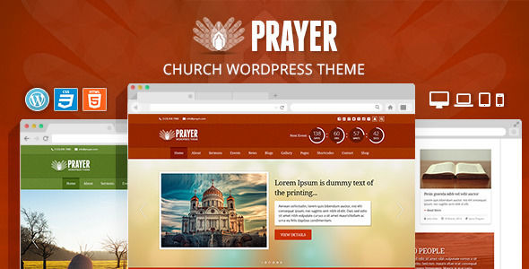Prayer by CrunchPress is a news magazine WordPress theme with video support which features parallax elements, fully responsive layouts, Google Fonts support, Revolution Slider and WooCommerce integration.