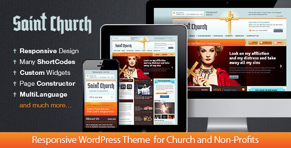 SaintChurch by StylemixThemes is a news magazine WordPress theme with video support which features fully responsive layouts.
