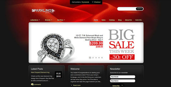 Sparklings Shopify Theme by Fow is a Shopify theme which features clean design.