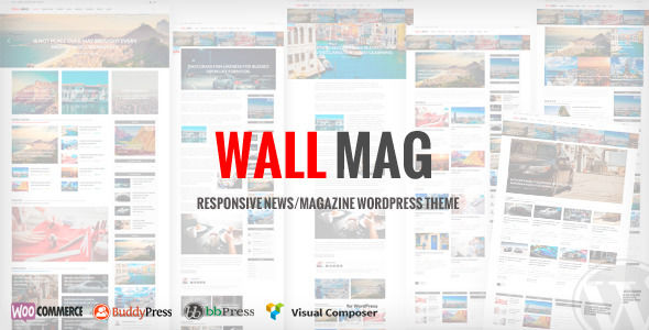WallMag by RoyalwpThemes is a news magazine WordPress theme with video support which features Mega Menu, one page layouts, fully responsive layouts, search engine optimization, Revolution Slider, WooCommerce integration, can be used for your portfolio and magazine style layouts.