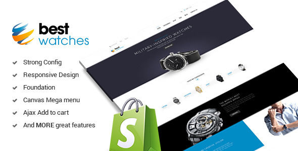 Watches by Apollotheme is a Shopify theme which features support for RTL languages, fully responsive layouts, corporate style visuals and  a grid layout.