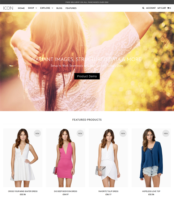 icon dolce apparel clothing shopify themes