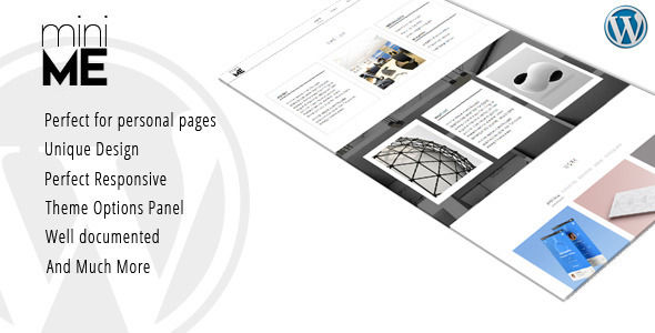 MiniME by KlbTheme is a WordPress theme which features Retina display support, parallax elements, fully responsive layouts, clean design, Bootstrap framework utilization, can be used for your portfolio and is great for your personal site.