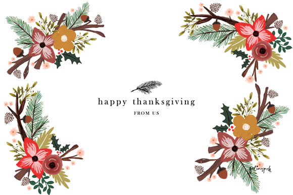 Autumn Bouquets by Hellopopdesign is available from CreativeMarket for $20.