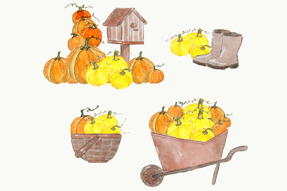 Autumn Watercolor Clipart Set by Pdeasyprint is available from CreativeMarket for $6.