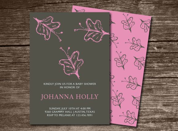 Baby Shower Invitation Butterflies by Aticnomar is available from CreativeMarket for $6.