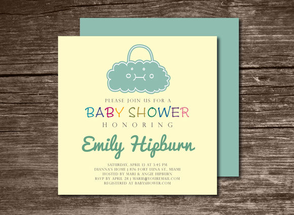 Baby Shower Invitation Bag by Aticnomar is available from CreativeMarket for $6.