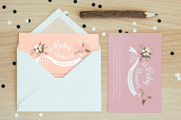 Baby Shower by AzuriCreative is available from CreativeMarket for $8.