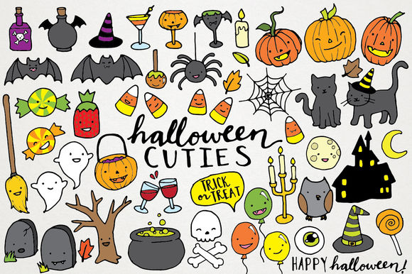 Cute Halloween Clipart Illustrations by LemonadePixel is available from CreativeMarket for $7.