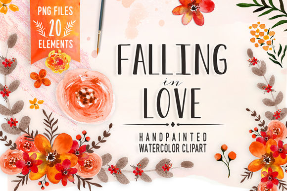 Falling In Love by DigitalCloud is available from CreativeMarket for $7.