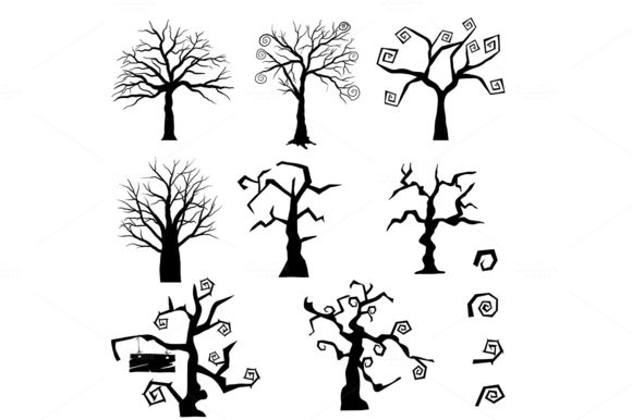 Gothic Trees Set by Angelp is available from CreativeMarket for $3.