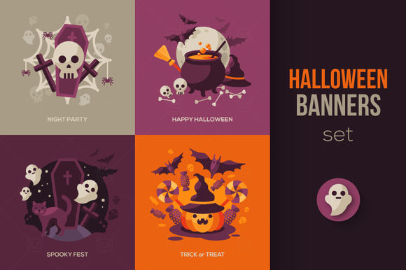Halloween Set by Kotoffei is available from CreativeMarket for $7.