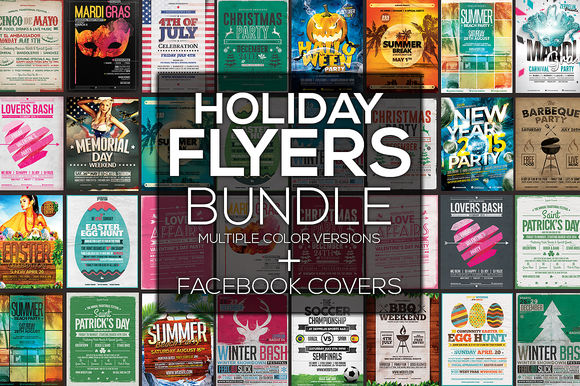 Holiday Flyers by ZeppelinGraphics is available from CreativeMarket for $19.