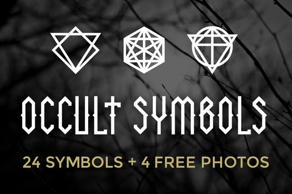 Occult Symbols Plus Free Photos by BlackLabel is available from CreativeMarket for $10.