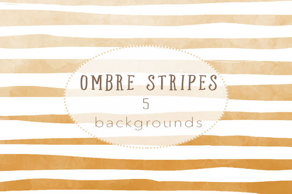 Ombre Watercolor Autumn Stripes by MariaDM is available from CreativeMarket for $7.