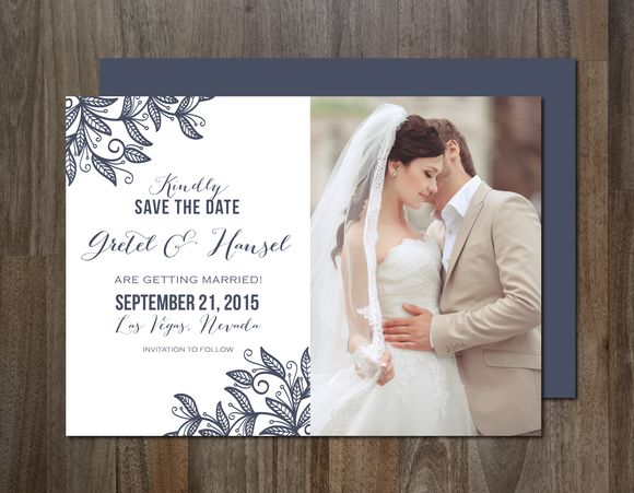Photo Save The Date Invitation by Aticnomar is available from CreativeMarket for $6.