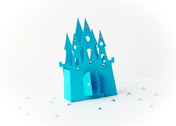 Princess Frozen Castle Box Template by Pdeasyprint is available from CreativeMarket for $6.