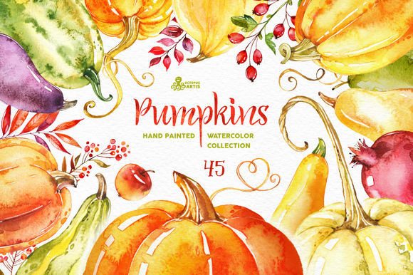 Pumpkins by OctopusArtis is available from CreativeMarket for $17.