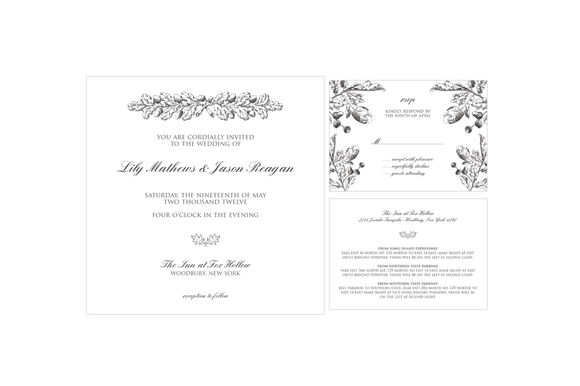 Rustic Leaves Wedding Suite by GrayStarDesign is available from CreativeMarket for $50.