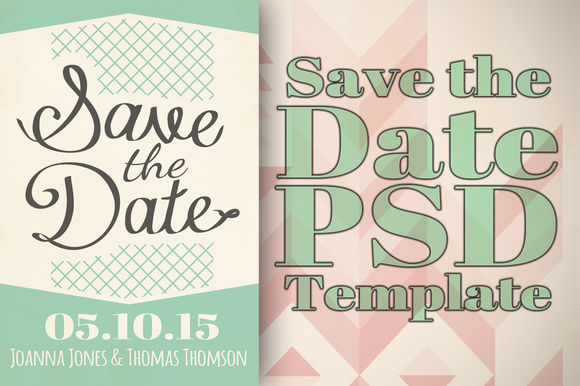 Save The Date Template by Tbarkley is available from CreativeMarket for $5.