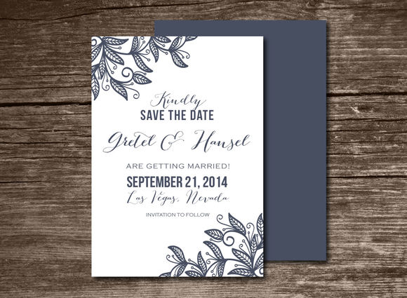 Save The Date Invitation by Aticnomar is available from CreativeMarket for $6.