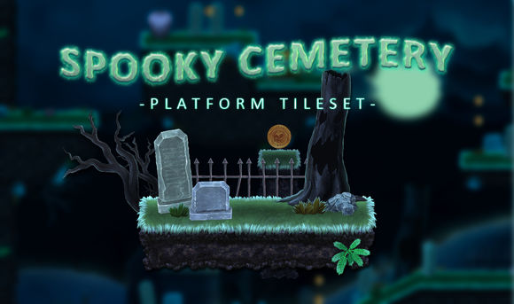 Spooky Cemetery by SimirkGraphics is available from CreativeMarket for $15.