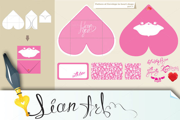 Template And Scheme Of Envelope by Lian-art is available from CreativeMarket for $4.