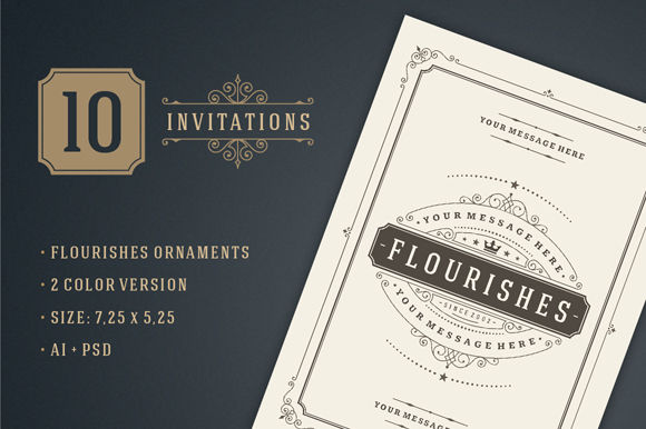 Vintage Invitations Volume by VasyaKobelev is available from CreativeMarket for $12.