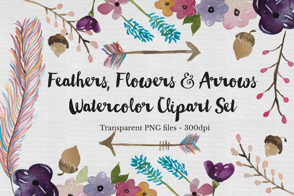 Watercolor Feather by TheAutumnRabbit is available from CreativeMarket for $15.