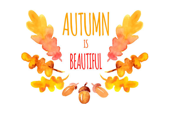 Watercolor Oak Wreath by Shizayats is available from CreativeMarket for $2.