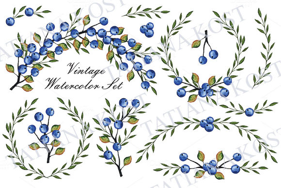 Watercolor Set by TatianaKostdesign is available from CreativeMarket for $6.