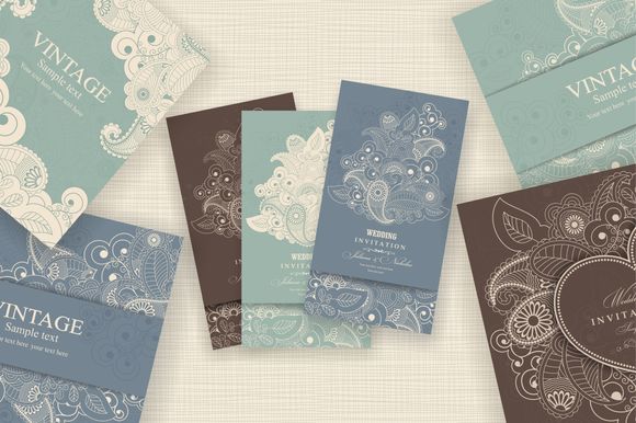 Wedding Invitation Set by NataLito is available from CreativeMarket for $10.