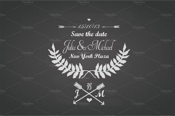 Wedding Chalkboard Template by SmartDesign is available from CreativeMarket for $2.