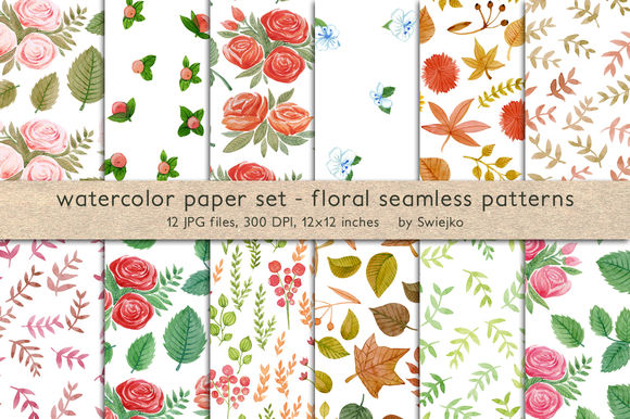 Floral Seamless Pattern by Swiejko is available from CreativeMarket for $6.