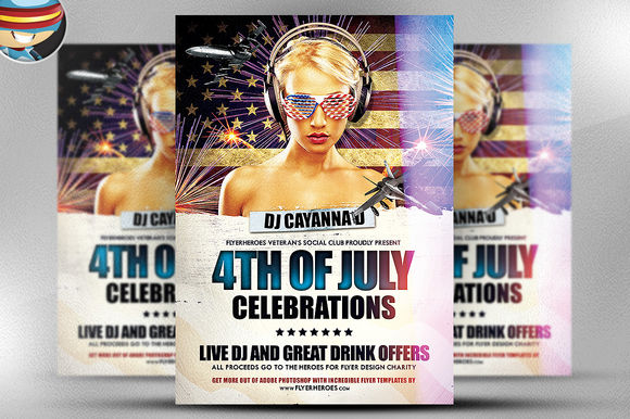 38 Patriotic 4th July Independence Day Party Invitations & Flyers