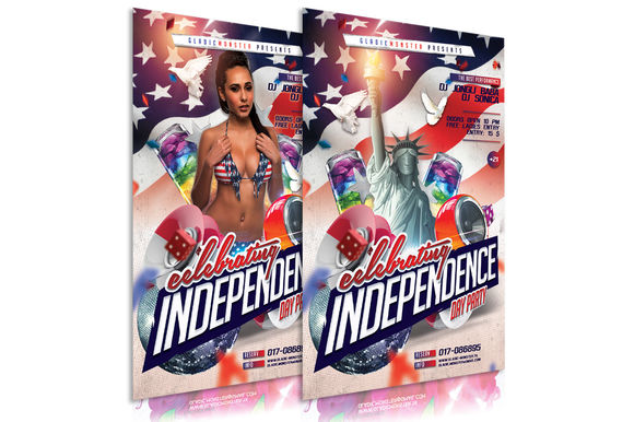 4th Of July Independence Day Flyer by GladicMonster is available from CreativeMarket for $6.