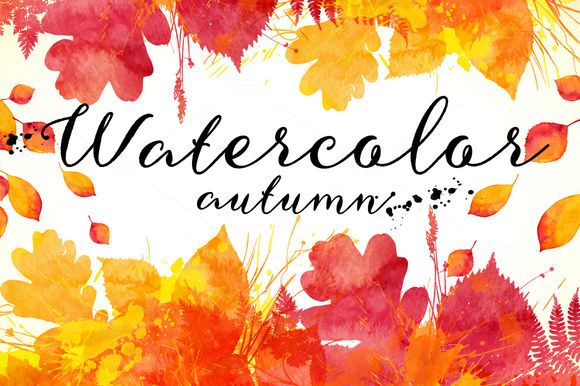 Watercolor Autumn Backgrounds by Art-of-Sun is available from CreativeMarket for $15.