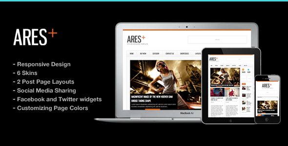 Ares Blog Magazine Newspaper Template by ThemeGoods is a news magazine WordPress theme which features support for RTL languages, fully responsive layouts, search engine optimization, clean design, magazine style layouts, is great for your personal site and minimal design.