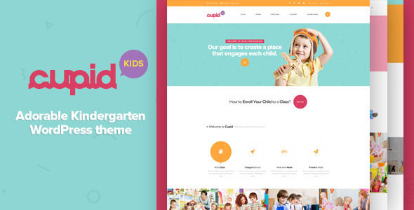 CUPID by G5Theme is a educational WordPress theme which features parallax elements, fully responsive layouts, search engine optimization, Revolution Slider, WooCommerce integration and Bootstrap framework utilization.