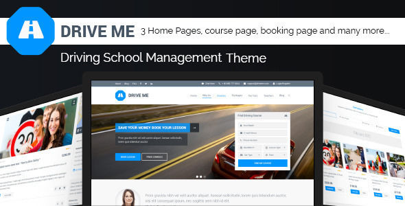 Driveme by Jthemes is a educational WordPress theme which features parallax elements, fully responsive layouts, clean design, Bootstrap framework utilization and a grid layout.
