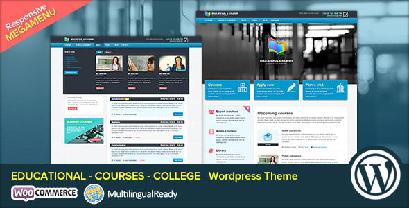 EDU by SmoothThemes is a WordPress theme for colleges and universities which features parallax elements, Mega Menu, fully responsive layouts, Google Fonts support, Revolution Slider and WooCommerce integration.