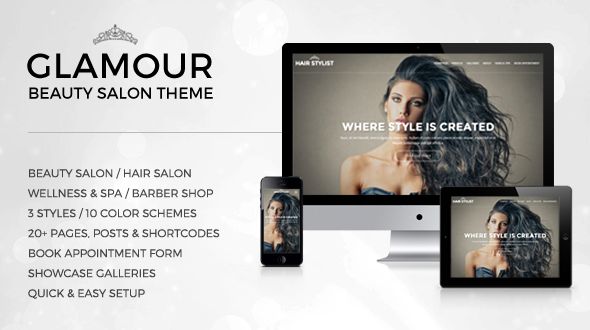 Glamour Beauty WP Theme by Suxess is a great new WordPress theme which features fully responsive layouts, clean design and minimal design.