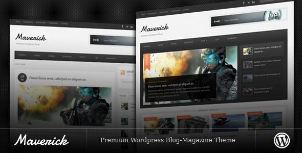 Maverick by Bitsquare is a news magazine WordPress theme which features clean design, can be used for your portfolio, magazine style layouts and blogging related layouts and optimizations.