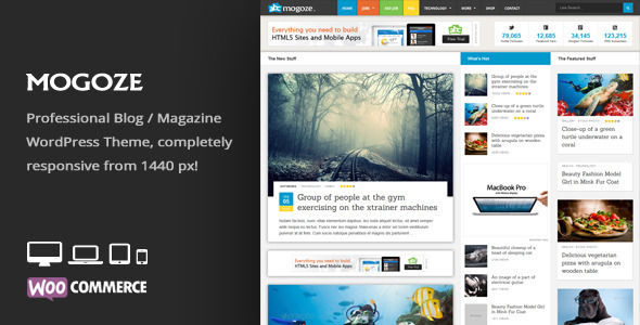 Mogoze by An-Themes is a news magazine WordPress theme which features fully responsive layouts, search engine optimization, WooCommerce integration, support for photo galleries, magazine style layouts and is great for your personal site.